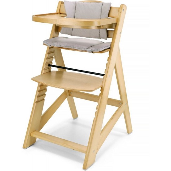 Medinė maitinimo kėdutė WOODY NATURAL 3 IN 1 