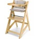 Medinė maitinimo kėdutė WOODY NATURAL 3 IN 1 
