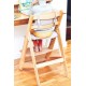 Medinė maitinimo kėdutė WOODY NATURAL 3 IN 1 