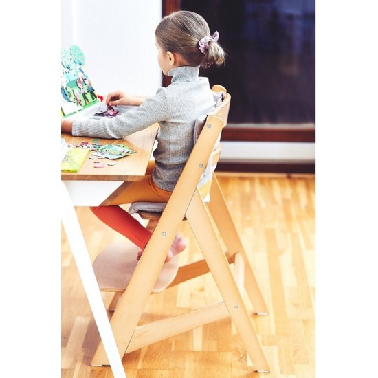 Medinė maitinimo kėdutė WOODY NATURAL 3 IN 1 