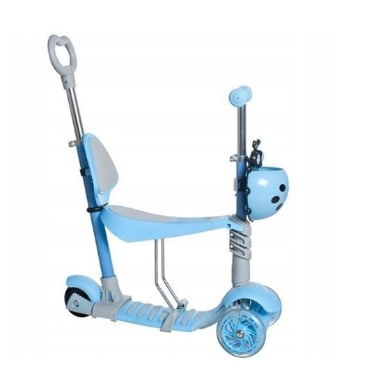 Kolmerattaline roller istmega 5in1 lepatriinu helesinine
