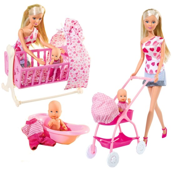Lėlės Mama Su Kūdikiu Simba Doll Steffi