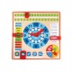 TOOKY TOY hariduslik puidust kell - kalender 2in1