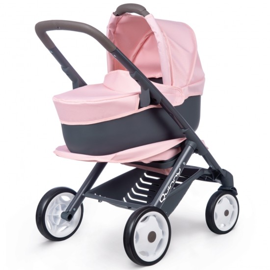 Nukukäru turvahälliga Smoby Maxi - Cosi Quinny 3 in 1 Pink