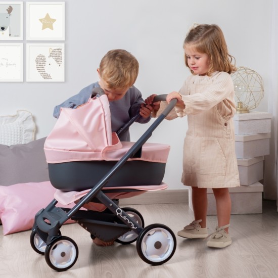 Nukukäru turvahälliga Smoby Maxi - Cosi Quinny 3 in 1 Pink