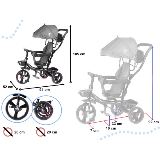 Laste kolmerattaline jalgratas "Trike Fix Lite" Hall