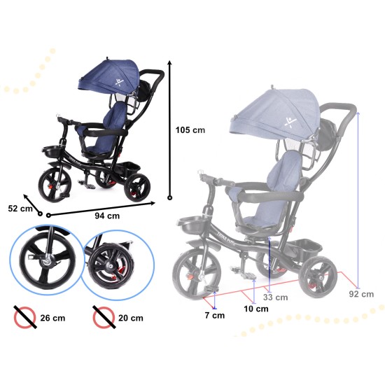 Laste kolmerattaline jalgratas "Trike Fix Lite" Jeans