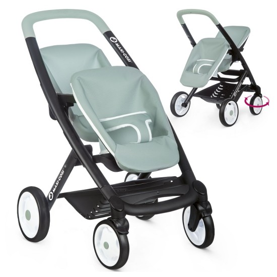 Nukukäru SMOBY kaksikutele | Maxi Cosi Quinny Green