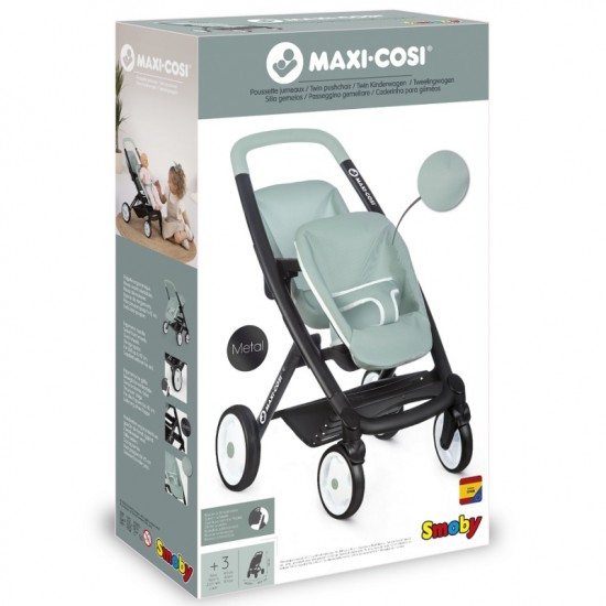 Nukukäru SMOBY kaksikutele | Maxi Cosi Quinny Green