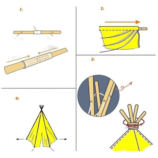 Mängi telk tipi WIGWAM ROSE