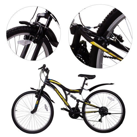 Dviratis MTB MalTrack ARIZONA YELLOW (PLIENINIS, JUODA/GELTONA)