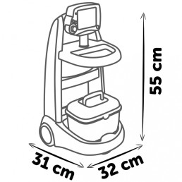 Smoby Doctor komplekt käruga ja 16 muu tarvikuga