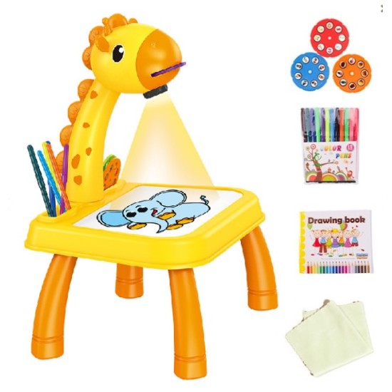 Hariv mänguasjade joonistamise projektor Giraffe 3*1