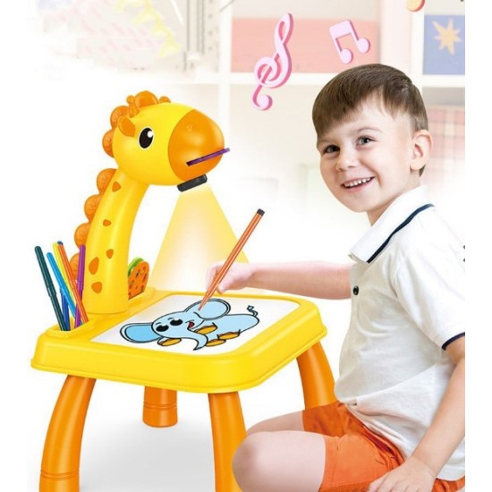 Hariv mänguasjade joonistamise projektor Giraffe 3*1