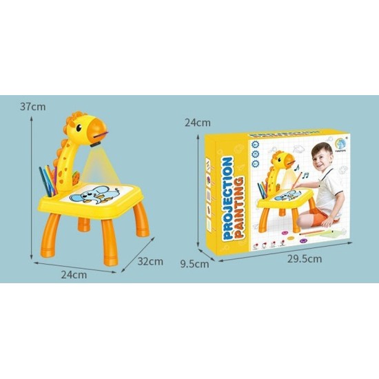 Hariv mänguasjade joonistamise projektor Giraffe 3*1