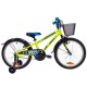 Dviratis 4KIDS Turbo fun 20" (aliuminis, geltona/mėlyna)