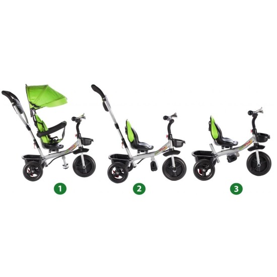 Laste kolmerattaline jalgratas Malplay Kids Twist Green