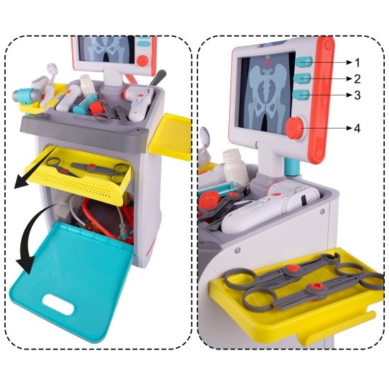 Arsti komplekt käruga "Medical Desk"