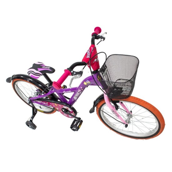 Dviratis 4KIDS Bubble 20" (aliuminis, raudona)