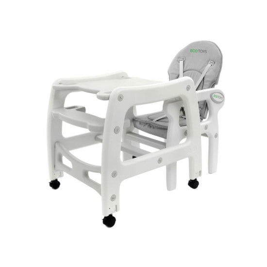 Maitinimo Kėdutė-Transformeris 3*1 ECO TOYS Pilka