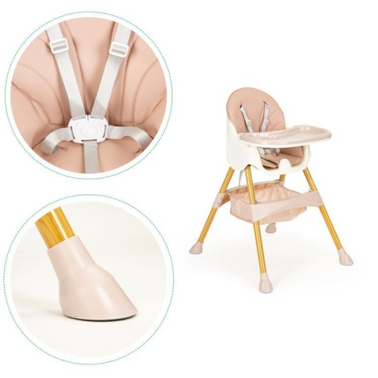 Maitinimo kėdutė Ecotoys Pink 2in1