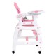 Maitinimo Kėdutė-Transformeris 3*1 ECO TOYS Rožinė