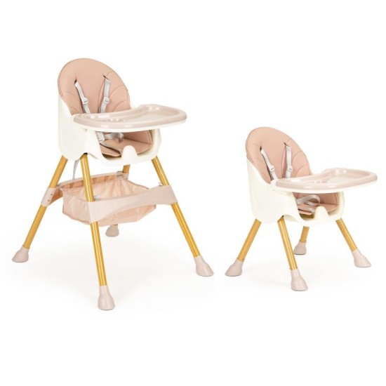 Maitinimo kėdutė Ecotoys Pink 2in1