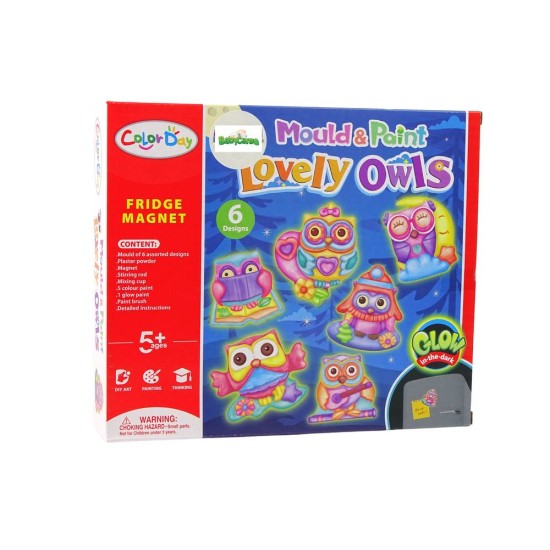 Loominguline kipsivalu komplekt "Lovely Owls"