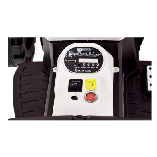 Punane elektritraktor haagisega TRUCK III