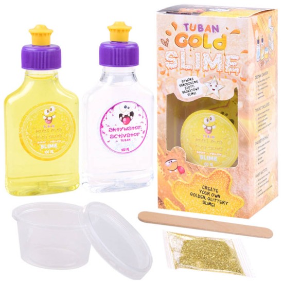 Rinkinys "Slime TUBAN " Auksinis