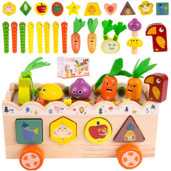 Montessori Medinė žvejyba „Vegetables"