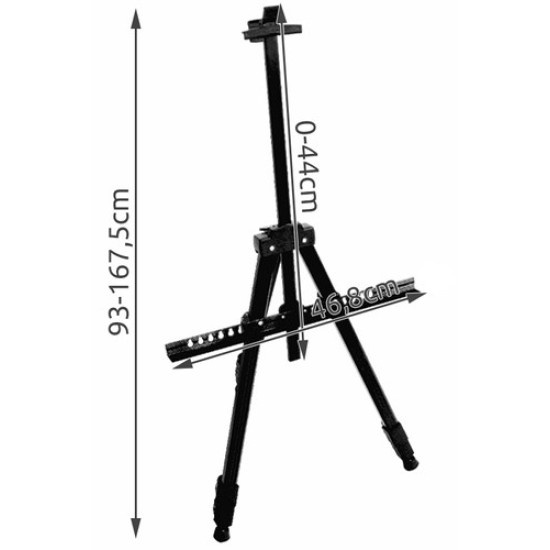 Molbert värvimiseks, 167,5 cm.