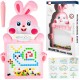 Montessori laste magnettahvel "Magpad", Rabbit Pink, 46.5 cm.