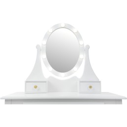 Puidust ilusalong Princess Funfitile tabureti ja LED-iga