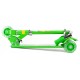 Roheline LED ratastega roller