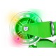 Roheline LED ratastega roller