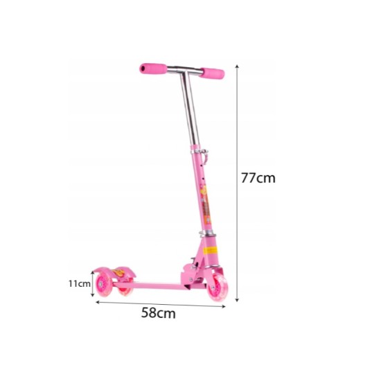 Led ratastega roller Rose