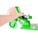 Roheline LED ratastega roller