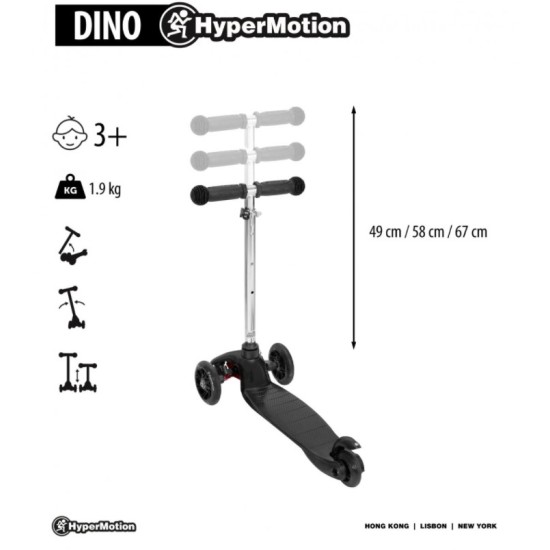 Kolmerattaline roller DINO
