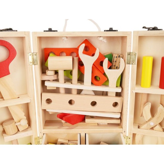 Puidust meistritööriistade komplekt Tool Box