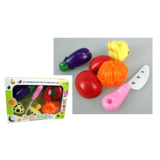Mänguasjade köögiviljade ja puuviljade lõikamine “Fruit cutting ”