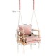 Ühekordne puidust kiik Deluxe Rose