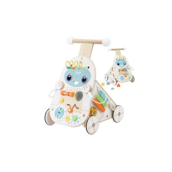 Laste hariv puidust tõukur - Robot, Classic World 4in1