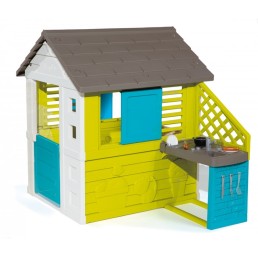 Laste mängumaja köögiga Smoby Pretty Playhouse + Summer Kitchen 