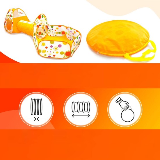 Telk-tunnel mänguväljakuga Orange