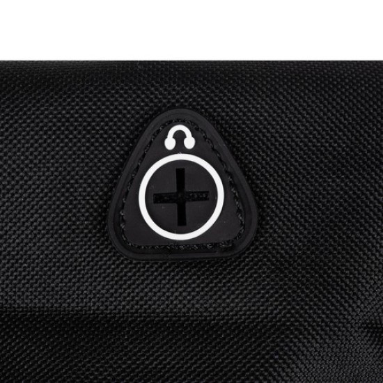 Kruzzel kuprinė su USB jungtimi ir apšvietimu - juoda
