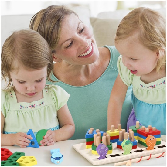 Montessori Medinė žvejyba 2in1