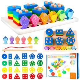 Montessori Medinė žvejyba 2in1