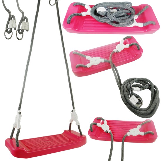 Vienvietės plastikinės sūpynės Fun rose