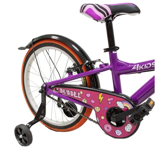 Dviratis 4KIDS Bubble 20" (aliuminis, raudona)